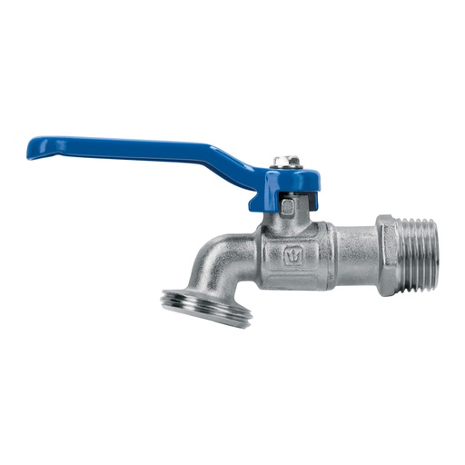 [45968] Llave de esfera de latón 1/2', 115 g, s/adaptador, FOSET LLE-115LS