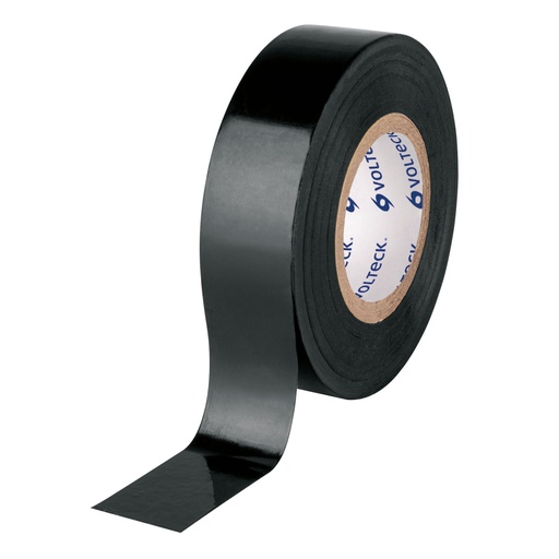 [46160] Cinta de aislar de 18 m x 19 mm, negra, Volteck MV-33