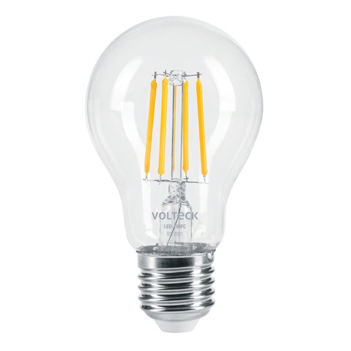 [46211] Lámpara LED tipo A19 6 W con filamento luz cálida, blíster LED-196FC
