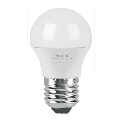 [46278] Lámpara LED G45 6 W (equiv. 40 W) luz cálida blíster Volteck LED-40GC
