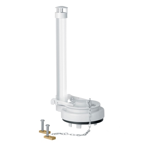 [46287] Válvula de descarga 3' para WC de 1 pza, cadena inox, FOSET VW-011
