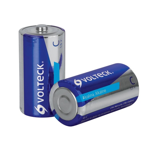[46317] Blíster con 2 pilas alcalinas C, VOLTECK AL-C