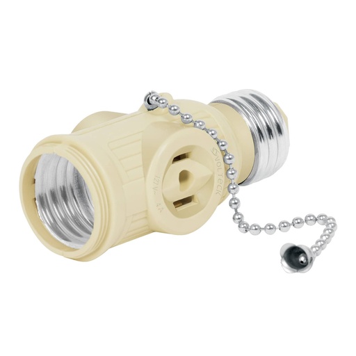 [46515] Portalámpara de baquelita, con interruptor de cadena,Volteck POBA-17