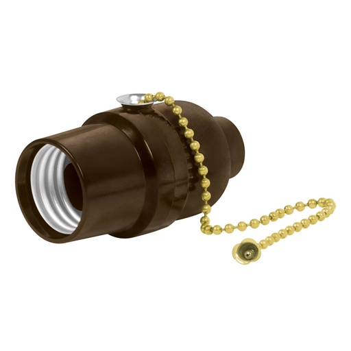 [46533] Portalámpara de baquelita, con interruptor de cadena,Volteck POBA-18
