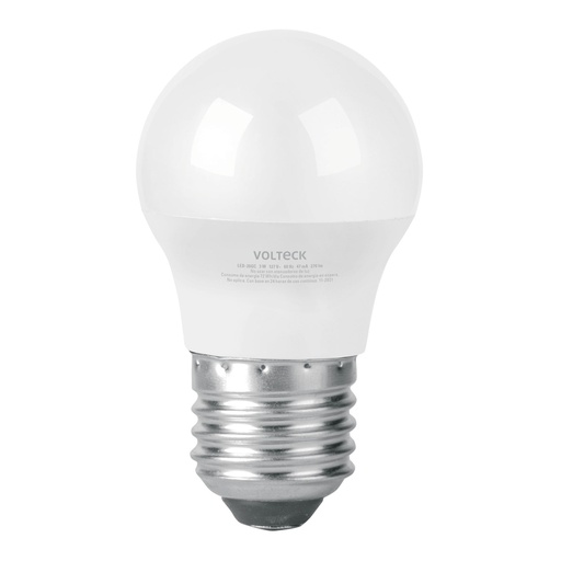 [46855] Lámpara LED G45 3 W (equiv. 25 W) luz cálida blíster Volteck LED-30GC