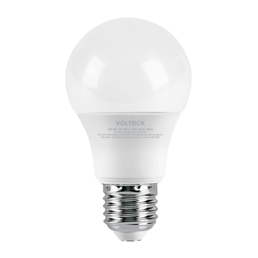[46856] Lámpara LED A19 6 W (equiv. 40 W) luz de día blíster Volteck LED-40F