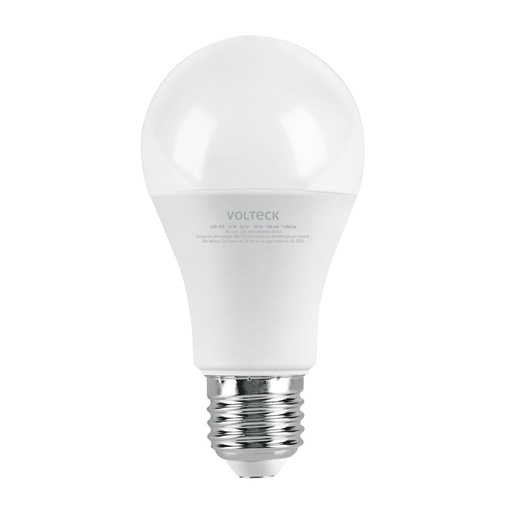 [46861] Lámpara LED A19 12 W (equiv. 75W) luz cálida blíster Volteck LED-75C
