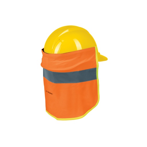 [12355] Cubrenuca para casco, naranja con reflejante, Truper CUNU-N