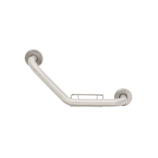 [46888] Barra angular con jabonera, acero inox, 1-1/4' x 42cm, FOSET BARS-40AJ