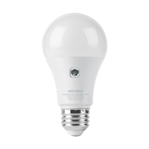 [46990] Lámpara LED tipo bulbo A19 10 W con sensor de luz, Volteck LED-75SL
