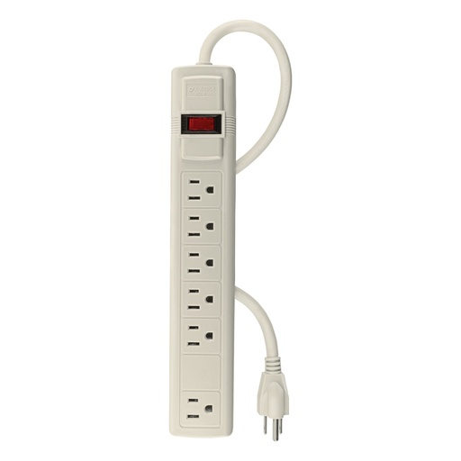 [47182] Multicontacto 16 AWG uso rudo con 6 entradas, Volteck MUL-6