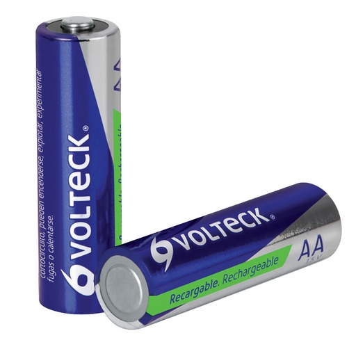 [47204] Blíster con 2 pilas recargables AA larga duración, 2500 mAh RE-AA