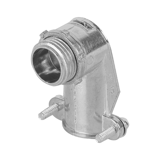 [47343] Conector curvo 1/2' para tubo flexible metálico, Volteck CTF-1/2C