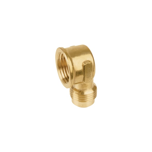 [47405] Codo para estufa a 90° de latón de 1/2 x 1/2', FOSET CLG-523