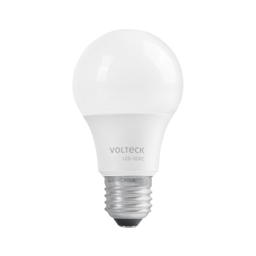 [47546] Lámpara LED A19 9 W (equiv. 60 W), luz de día, caja, Volteck LED-60FC