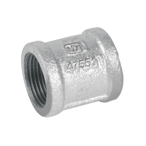 [47551] Cople reforzado de acero galvanizado de 3/4', Foset CG-202