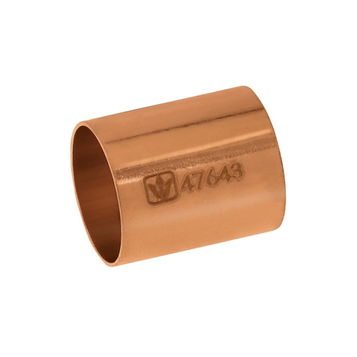 [47643] Cople de cobre 1/2', sin ranura, FOSET BASIC CC-201B