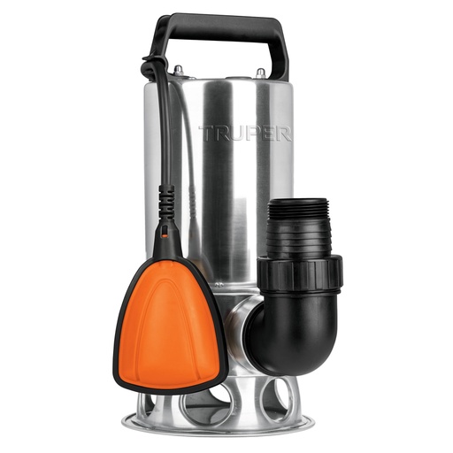 [12607] Bomba sumergible acero inoxidable, agua sucia, 1 HP, TRUPER BOS-1SM