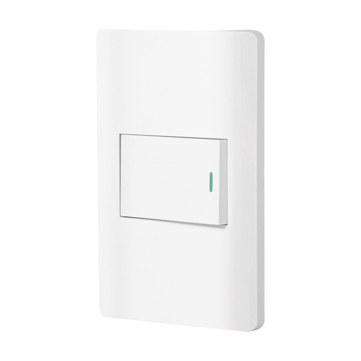 [47959] Placa armada blanca 1 interruptor de 3 vías 1.5 mód, Lisboa PA-APSE15-ELB