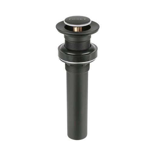 [47982] Contra p/lavabo, 1-1/4', sin rebosadero, push, latón, negro CE-206SM