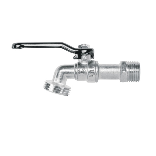 [48243] Llave de esfera de zinc 1/2', 110 g, s/adaptador, BASIC LLE-110ZS