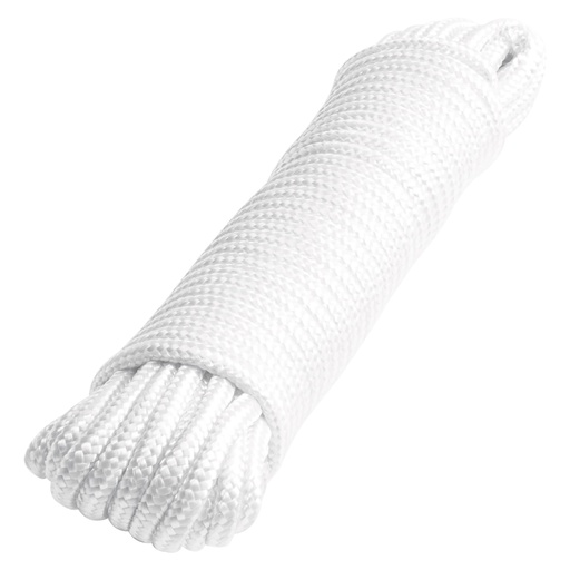 [48394] Piola de poliéster diamante de 6mmx15m blanca, madeja, FIERO PIO-615P