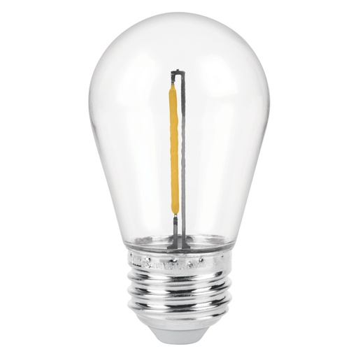 [48452] Lámpara LED S14 con filamento 1 W luz cálida, caja, Volteck LED-141FC