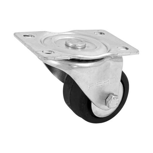 [48608] Rodaja hule 2-1/2', placa giratoria c/balero, carga 50kg RO-1212