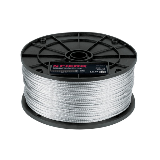 [48800] Metro de cable flexible 3/32' de acero 7x19 hilos, 300 m CAB-3/32F3