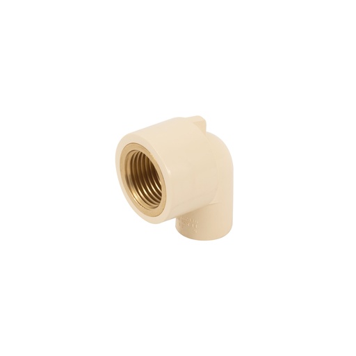 [48909] Codo 90° de CPVC con inserto latón 1/2', FOSET CPVC-501