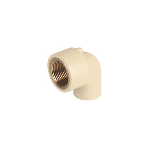 [48910] Codo 90° de CPVC con inserto latón 3/4', FOSET CPVC-502