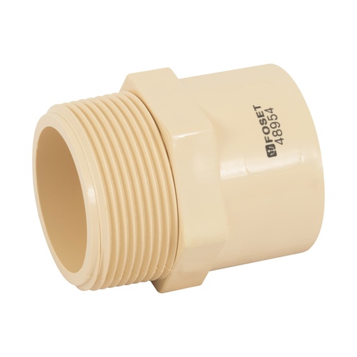[48954] Conector macho CPVC 1-1/2', FOSET CPVC-615
