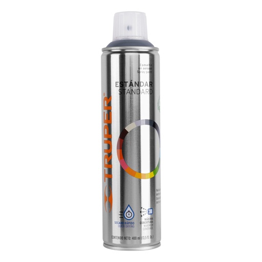 [12733] Pintura en aerosol, gris acero, bote esbelto, 400 ml PA-GA