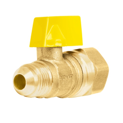 [49115] Válvula de control de latón para gas, 3/8' x 1/2', FOSET VG-554