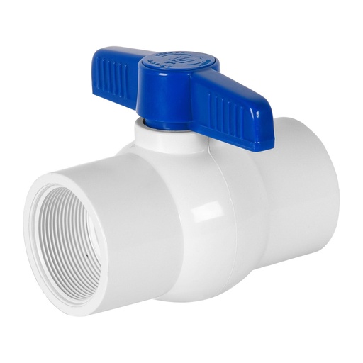 [49155] Válvula esfera de PVC 2' roscable, FOSET PVC-ES-2R