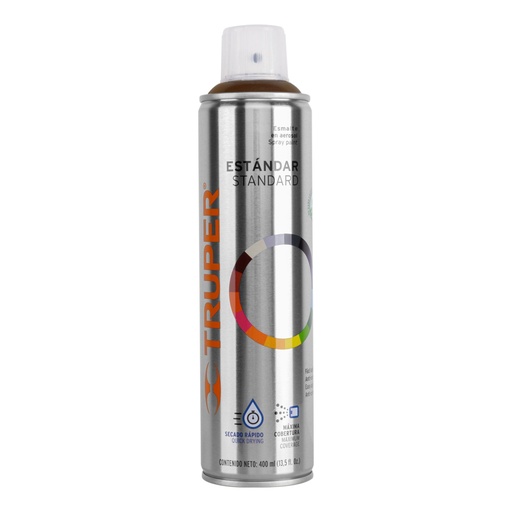 [12775] Pintura en aerosol, café anodizado,bote esbelto, 400 ml PA-CA