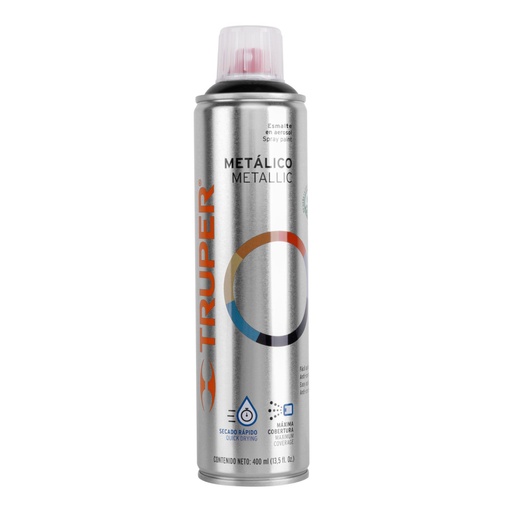[12778] Pintura en aerosol, negro metálico, bote esbelto, 400 ml PAM-NE