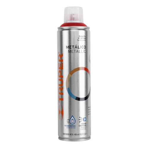 [12779] Pintura en aerosol, rojo metálico, bote esbelto, 400 ml PAM-RO