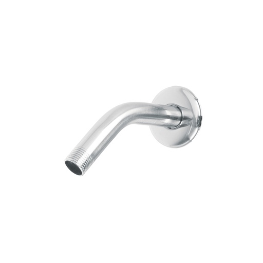 [49378] Brazo de acero cromado y chapetón de acero inox p/regadera BCH-500