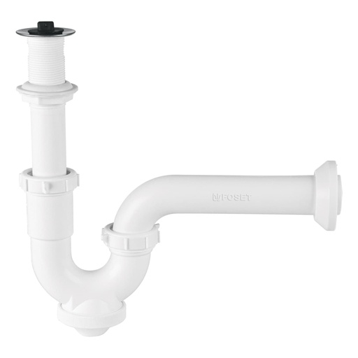 [49508] Céspol rígido 1-1/4', con contra, polipropileno, para lavabo CE-234