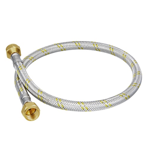 [49514] Manguera para gas, acero inox, 3/8' flare, 60 cm, FOSET FGA-06X