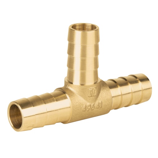 [49641] Tee inserción macho latón 1/2' para poliducto negro, FOSET ADPO-1/2T
