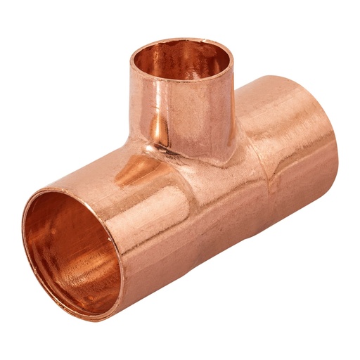 [49744] Tee reducida de cobre 3/4' x 3/4' x 1/2', FOSET CC-724