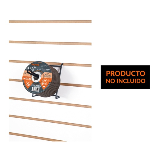 [55319] Rack para discos abrasivos 4-1/2', Truper R-DISA-4-1/2