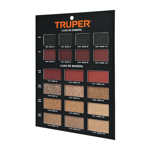[55560] Exhibidor Truper de lijas de madera EXT-LM
