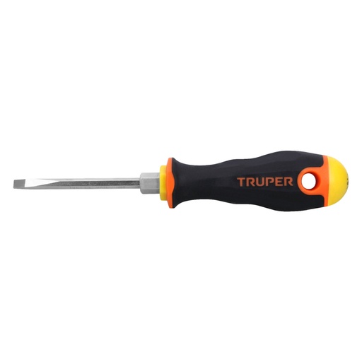 [100840] Desarmador cabinet 3/16 x 3' mango Comfort Grip, Truper DG-3/16X3B