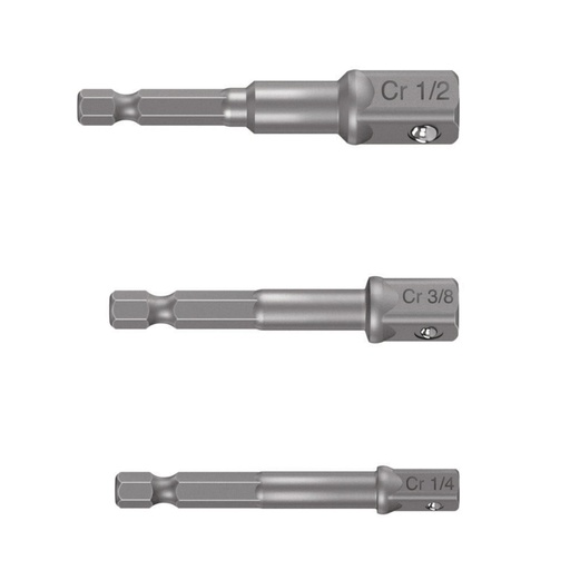 [10752] Juego de 3 adaptadores para dados de 1/4', 3/8' y 1/2' ADA-3