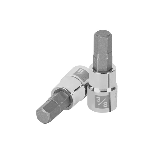 [13467] Dado punta hexagonal de 3/8', cuadro 3/8', Truper D-4990-3/8
