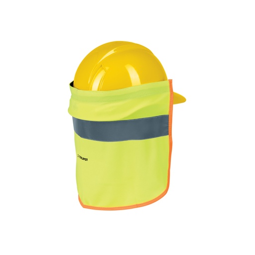 [13165] Cubrenuca para casco, verde con reflejante, Truper CUNU-V