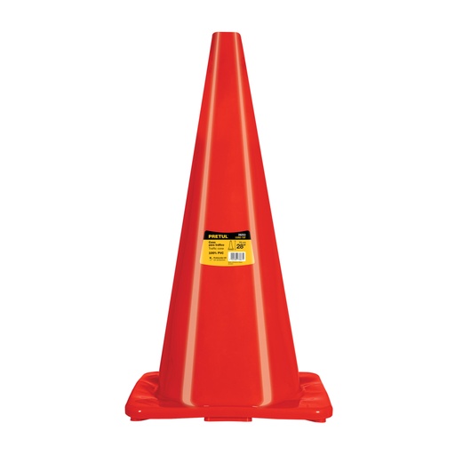 [28253] Cono de precaución de 70 cm de PVC, Pretul CONO-70P